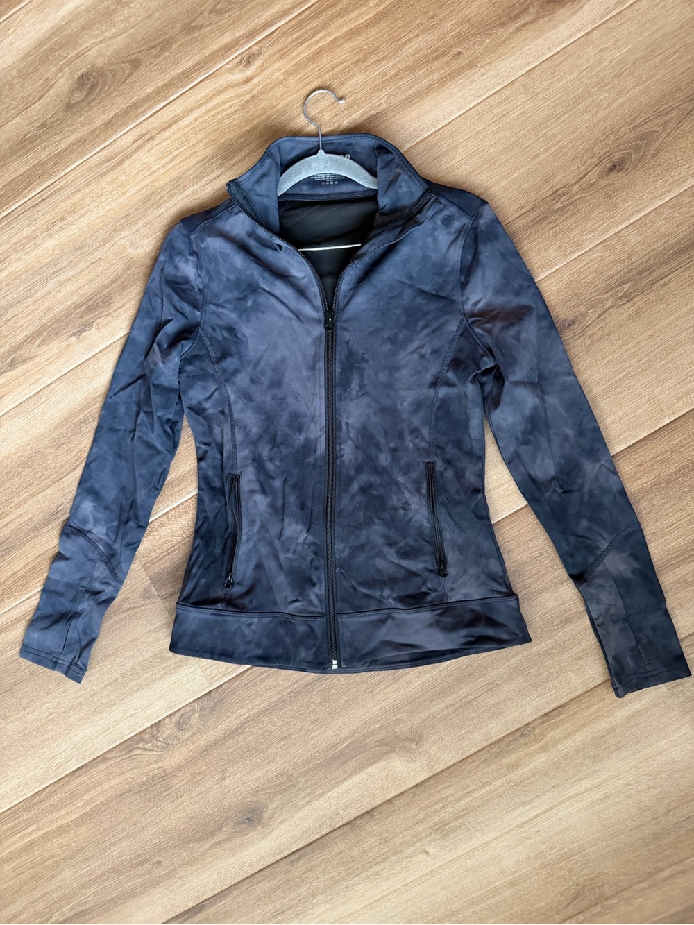 Glyder Women's Zip-Front Bomber Jacket in Charcoal Blue